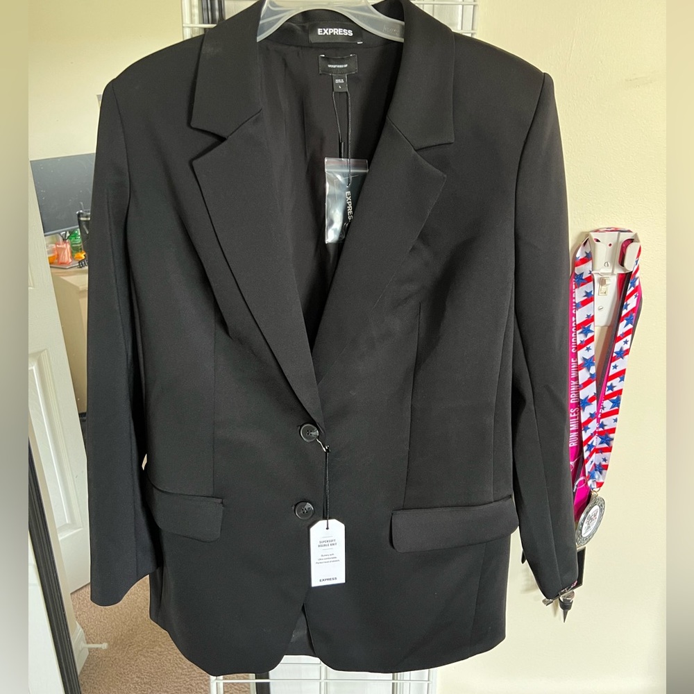 NEW Express Black Blazer Large